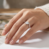 Romantic Heart Solitaire Ring in 925 Sterling Silver