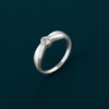 Classic Round Solitaire Ring in 925 Sterling Silver