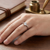 Elegant Heart Solitaire Ring in 925 Sterling Silve