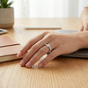 Elegant Heart Solitaire Ring in 925 Sterling Silver