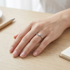 Elegant Knot Solitaire Ring in 925 Sterling Silver