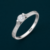 Elegant S925 Sterling Silver Diamond-Cut Bangles for Women