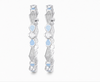 Rivadhy S925 Sterling Silver Honeycomb Bangles – Pastel Blue Enamel & Solitaire Stone Geometric Bangle Set