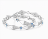Luxury Geometric Evil Eye Bangles