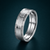 Modern Matte Groove Designer Ring in 925 Sterling Silver