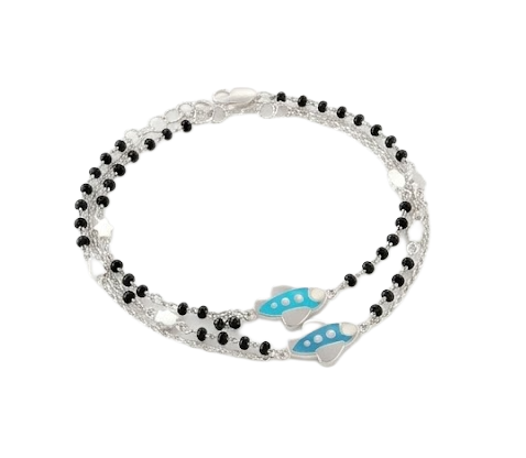 Cute Rocket Nazariya Bracelet for Kids in 925 Sterling Silver