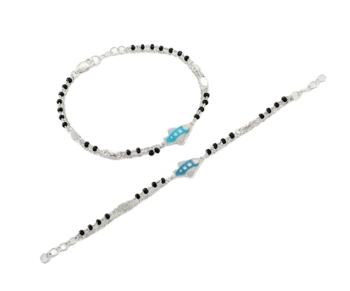 Cute Rocket Nazariya Bracelet for Kids in 925 Sterling Silver